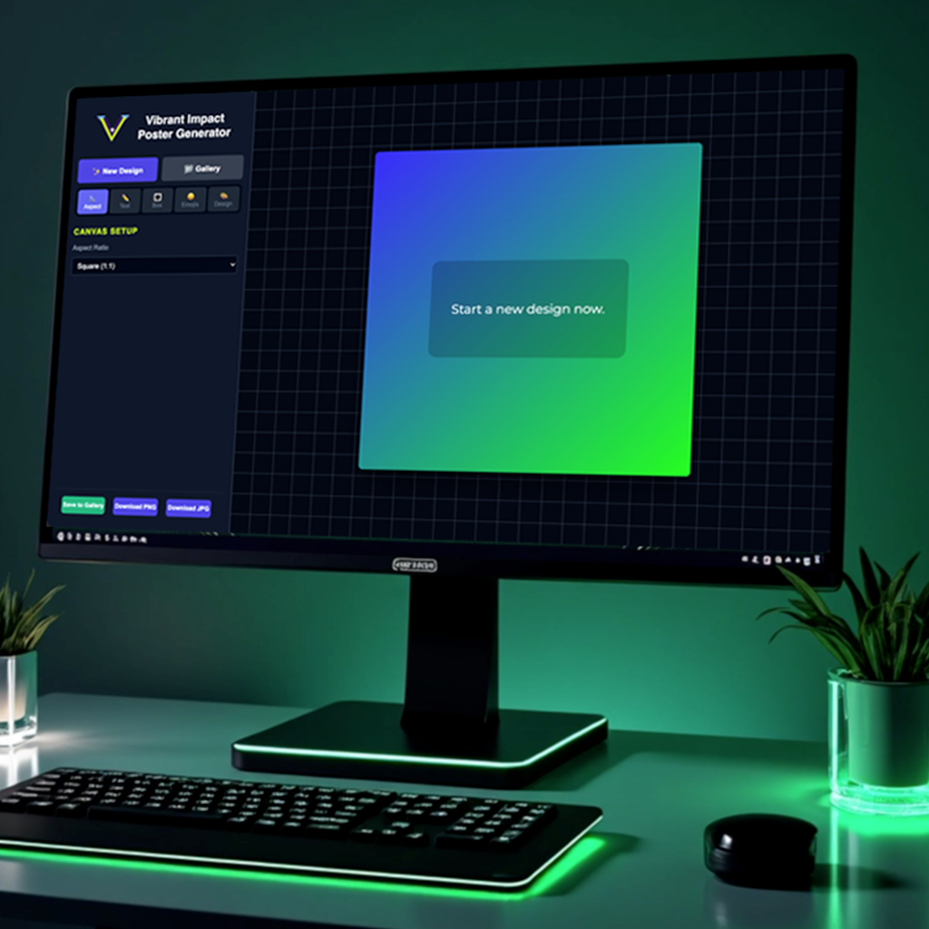 Vibrant Impact Poster Generator